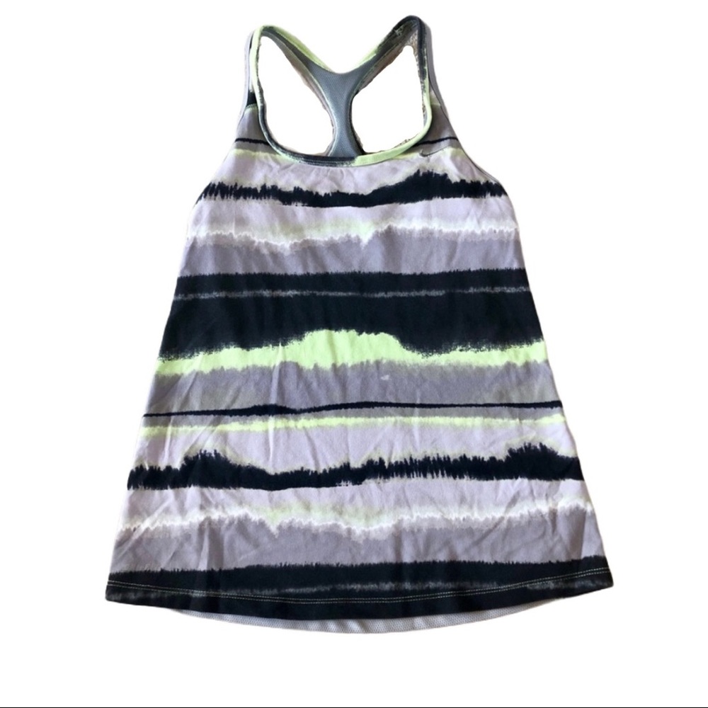 EUC Nike Tie Dye Workout Tank Top Built in Bra